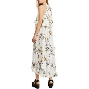 chinese dress ladies FREE PEOPLE Floral Mesh GIANNI Maxi Dress – Silver Accents main image 0